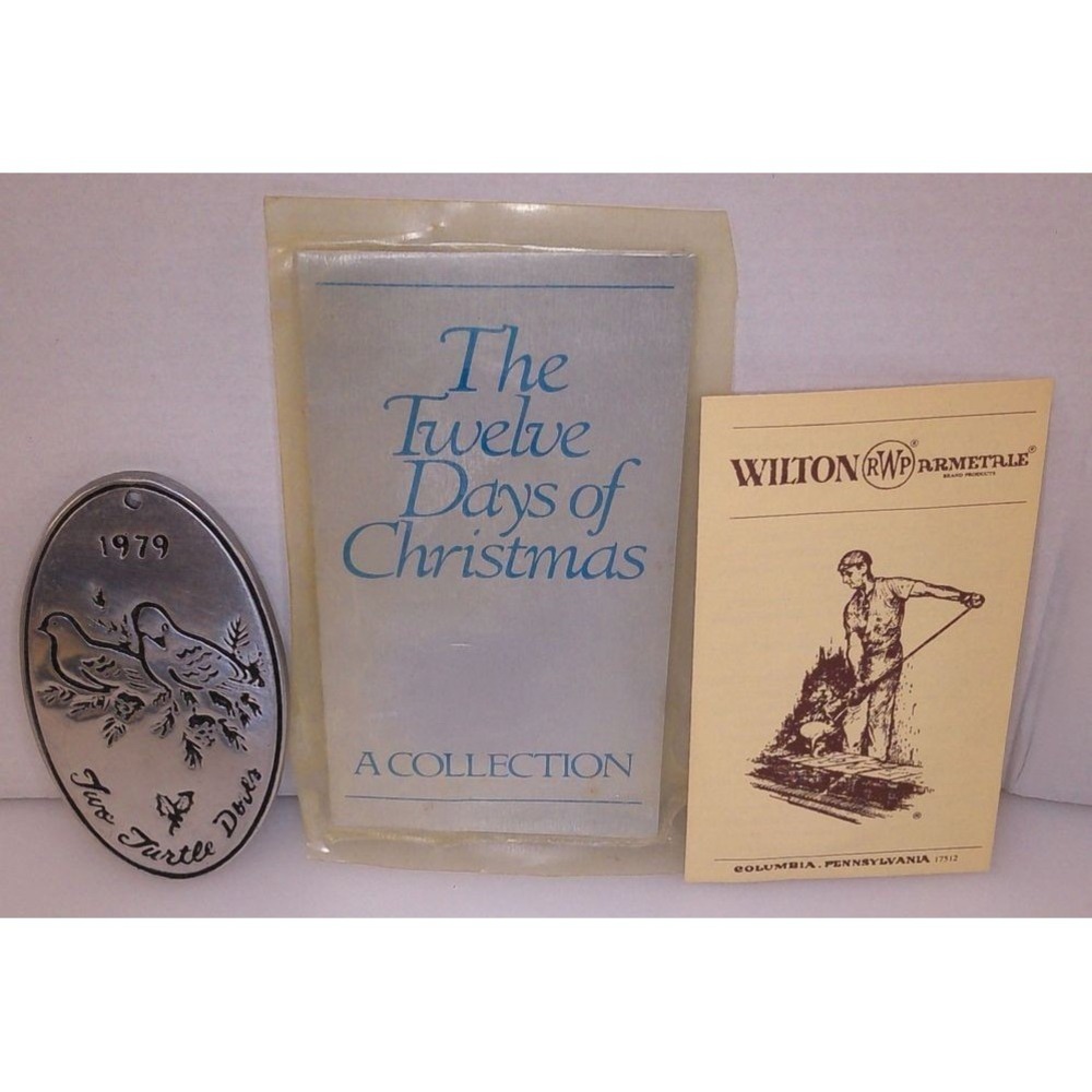 WILTON ARMETALE Christmas Ornaments Adult OS Silver Excellent Twelve Days Lot